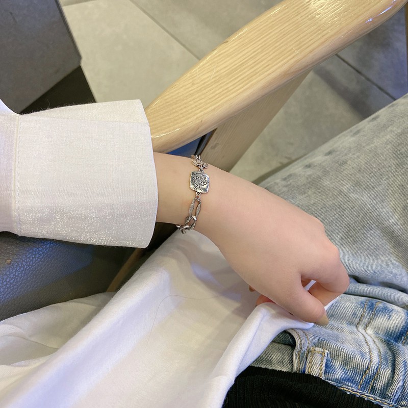 Lắc tay dành cho cặp đôi Made for you phong cách Hàn Quốc chất liệu hợp kim mạ bạc - Mee Store