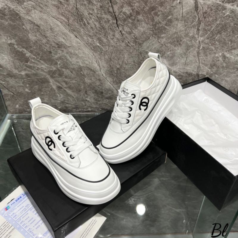 loH Giày Thể Thao 7p Cn Da Thật Trần Chỉ Mềm Êm Fullbox Cao Cấp