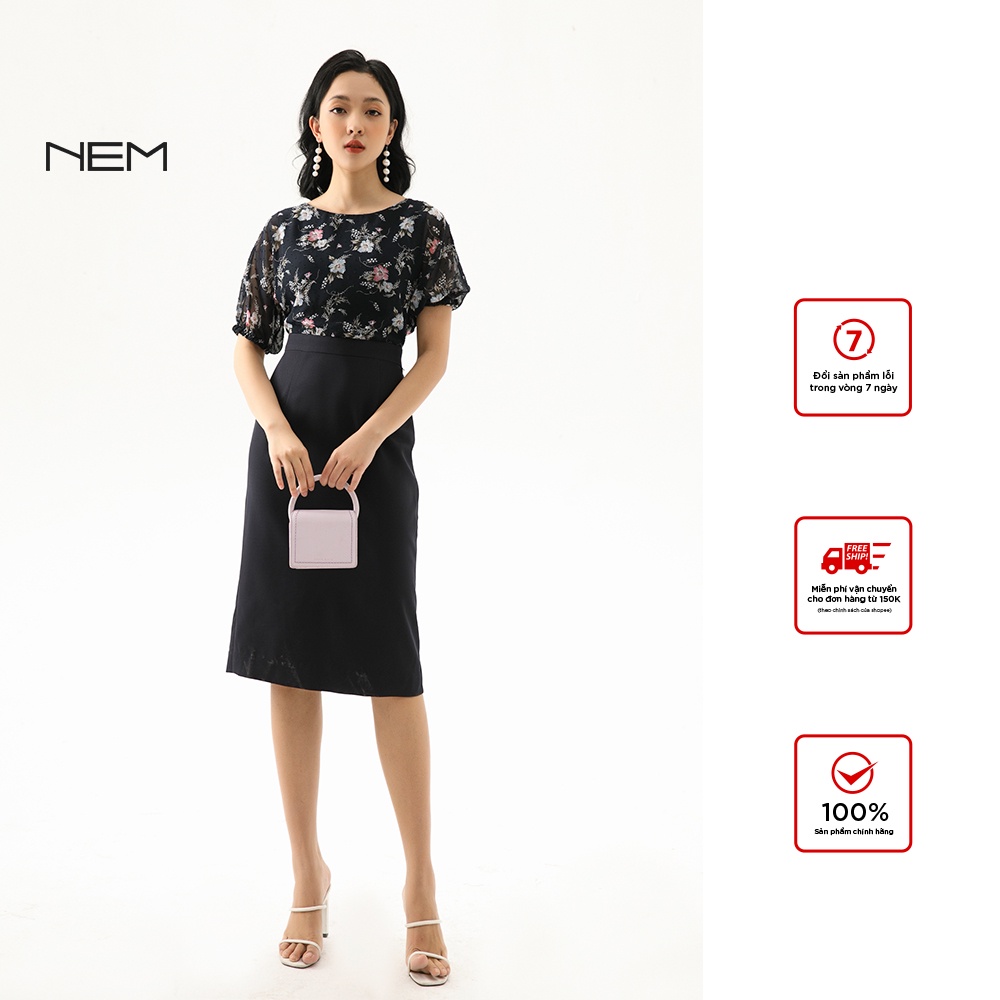 Đầm Thiết kế Công sở Cao cấp NEM Dáng Ôm Size S M L D26212 Váy Giá Ưu đãi Chất liệu Vải Nhập khẩu Hàn Quốc