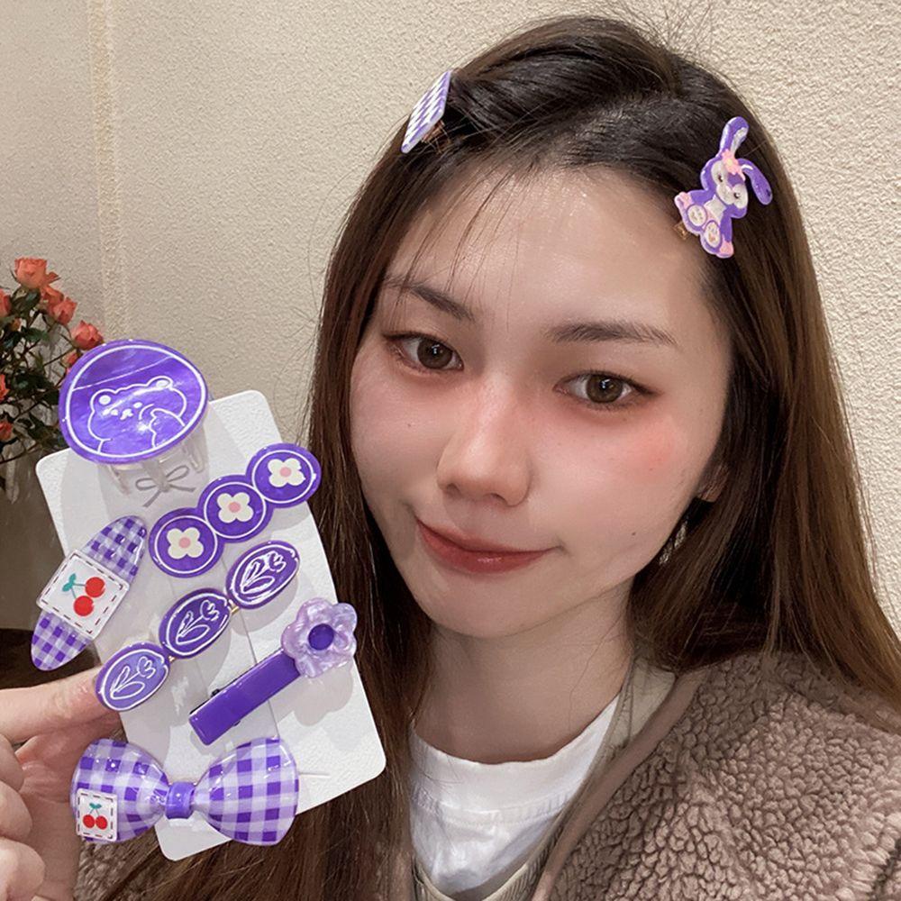 Kẹp Tóc Họa Tiết Hoạt Hình Trái Cherry Bằng Acrylic Xinh Xắn WMES15H