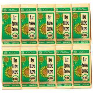 Combo 10 Gói Hạt Hướng Dương Vị Dừa /ngũ vị Chacheer 130gr