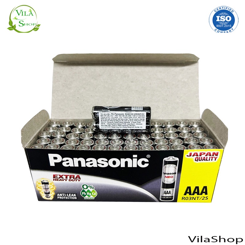 Pin Tiểu, Pin Panasonic Vỉ 4 viên 1.5V Chính Hãng Size Nhỡ AA Và Vỉ 2 Viên Size Nhỏ AAA