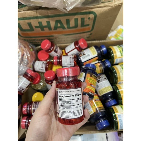 Viên Uống Black Cherry 1000mg Puritan Pride 100 viên- Hàng Mỹ