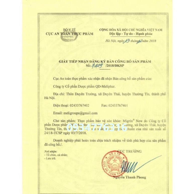 ✅ Migrin - hỗ trợ giảm đau nửa đầu