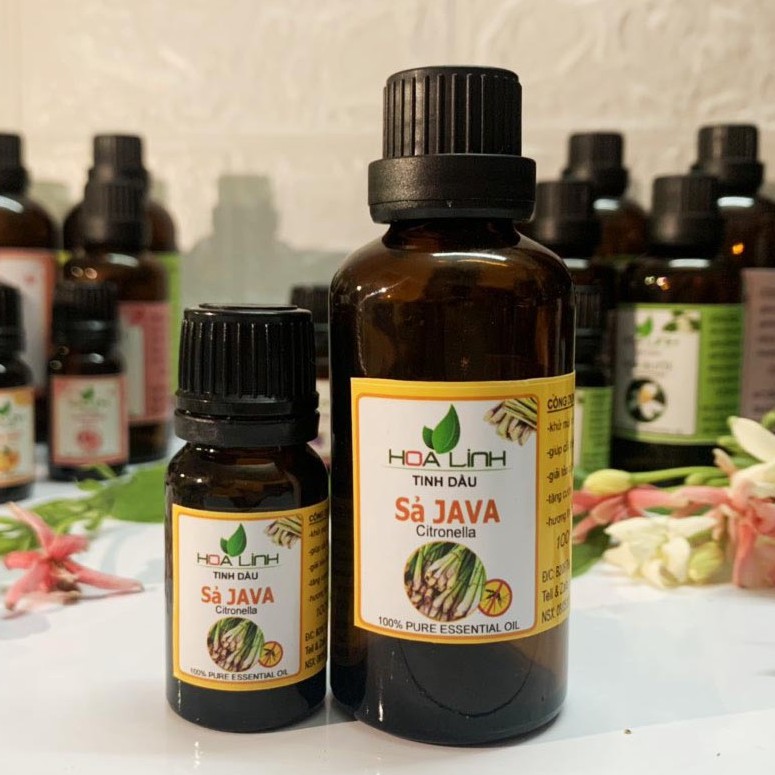 50ml Tinh dầu sả java đuổi muỗi, kiến và côn trùng - Hoa Linh
