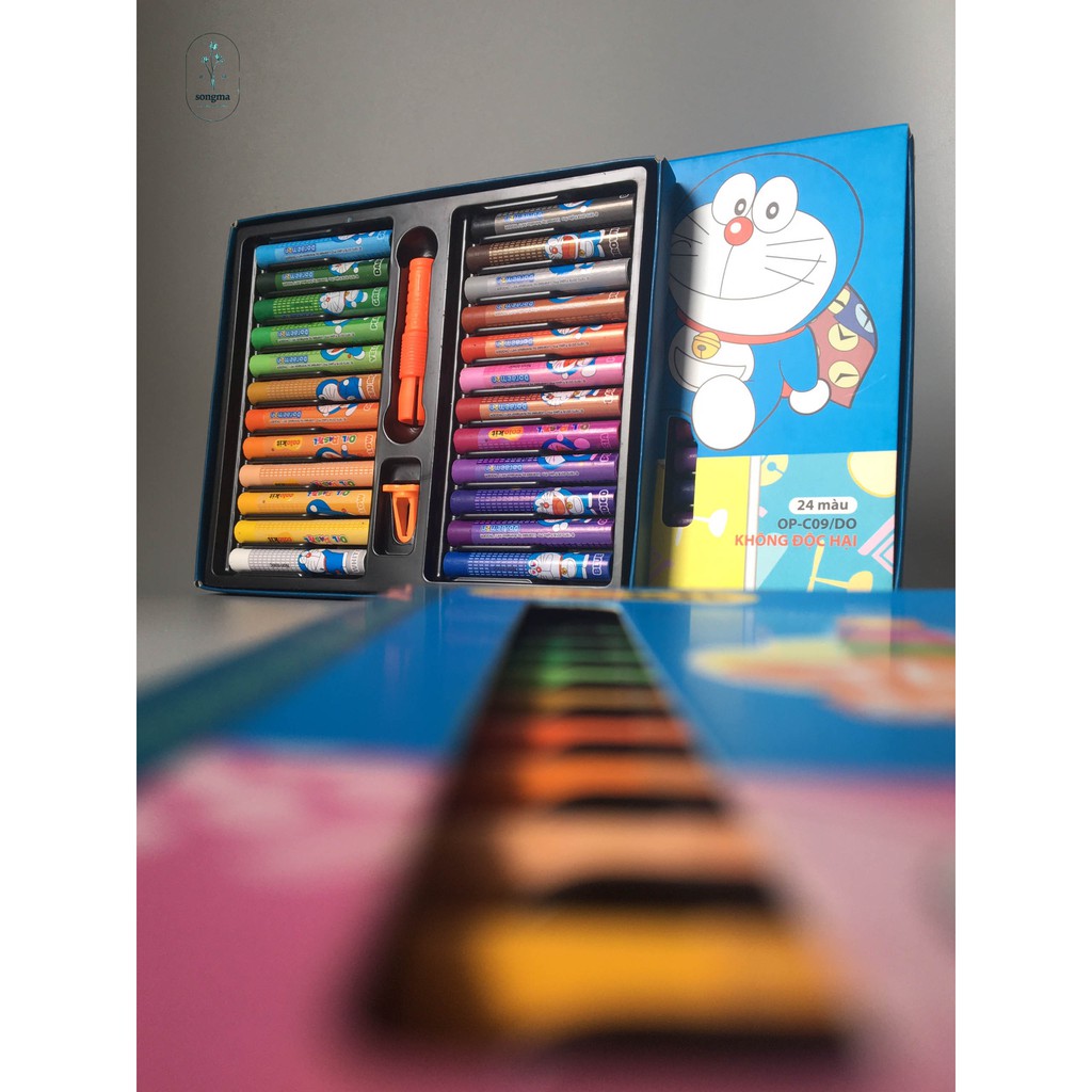 Bút sáp dầu DORAEMON - 24 màu | Shopee Việt Nam