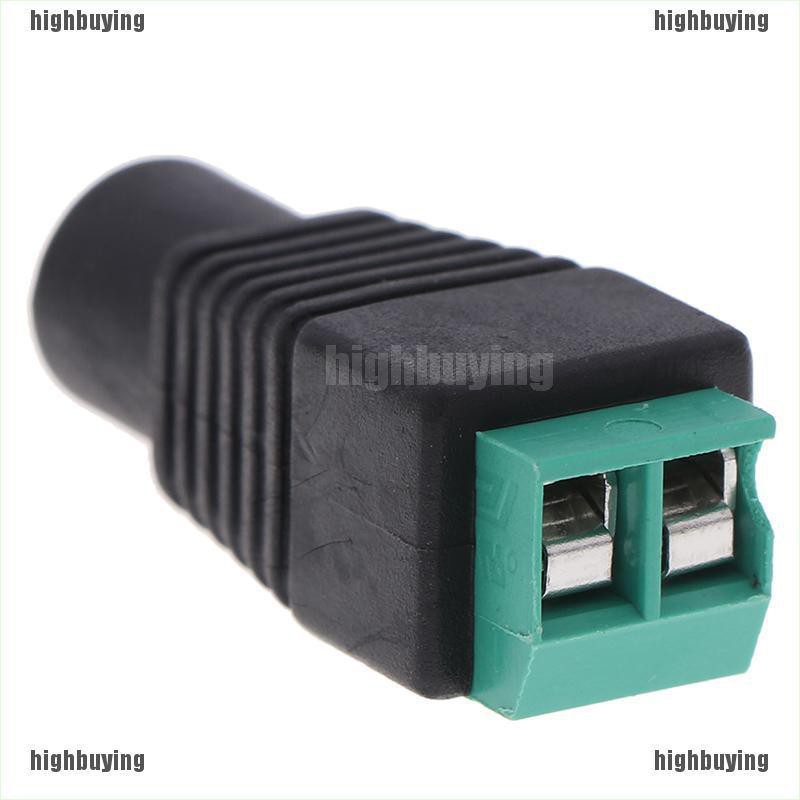 HBVN belle 20pcs Male+Female DC Power Jack Connector Adapter Plug 2.1 x 5.5mm for CCT modish
