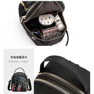 Order balo mini vải dù đeo 2 kiểu đa năng