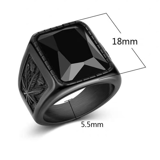 Nhẫn nam nữ tròn Loki Accesories màu bạc thời trang chất Titan đẹp đơn giản không gỉ - Nhẫn Cuba