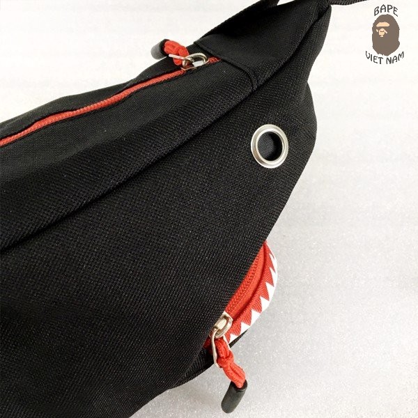 [Ảnh thật+FREESHIP] Túi đeo chéo Cá Mập, Cá Ngáo phong cách Bape Shark màu đen Bape VN | BigBuy360 - bigbuy360.vn