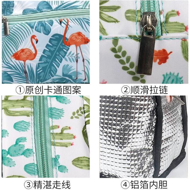 Tm Tm✆✴ Túi đựng hộp cơm trưa lót giấy nhôm giữ nhiệt tiện dụng | BigBuy360 - bigbuy360.vn