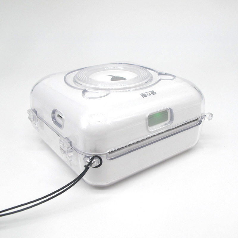 Vỏ Nhựa PVC Trong Suốt Cho Máy In PeriPage A6 Mini Kèm Dây Đeo