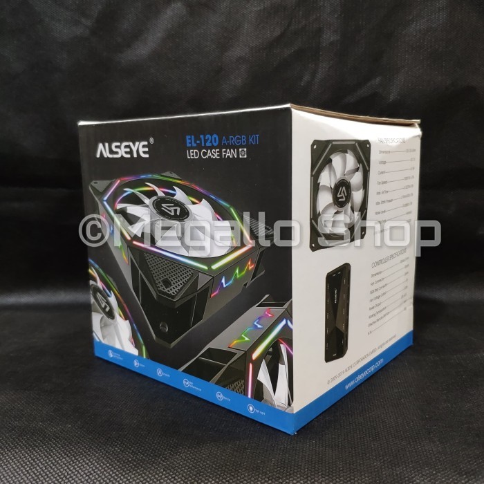 Bộ Quạt Tản Nhiệt + Điều Khiển El-120 Màu Đen | BigBuy360 - bigbuy360.vn