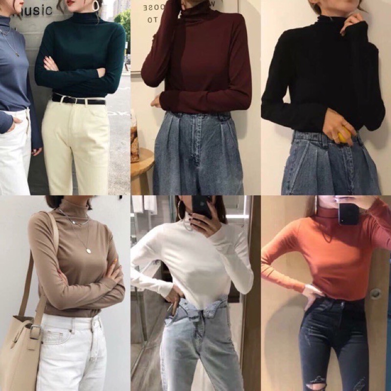 [Bán Sỉ] ÁO GIỮ NHIỆT LÓT NỈ CỔ 3 PHÂN LOẠI ĐẸP