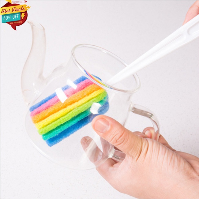 Cọ Vệ Sinh Cốc Nước Bằng Bọt Biển Với Tay Cầm Dài Tiện Dụng