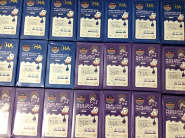 (Có sẵn )1 Hộp mặt nạ HA 20 miếng xanh và tím | BigBuy360 - bigbuy360.vn