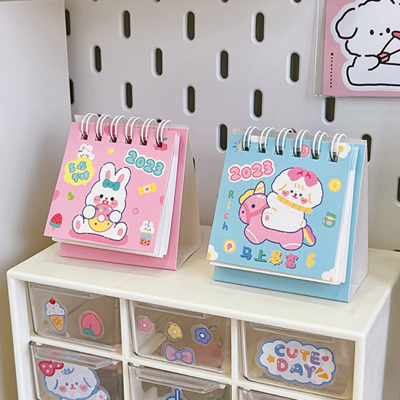 Lịch Năm 2023 Mini Để Bàn Hình Gấu Dễ Thương