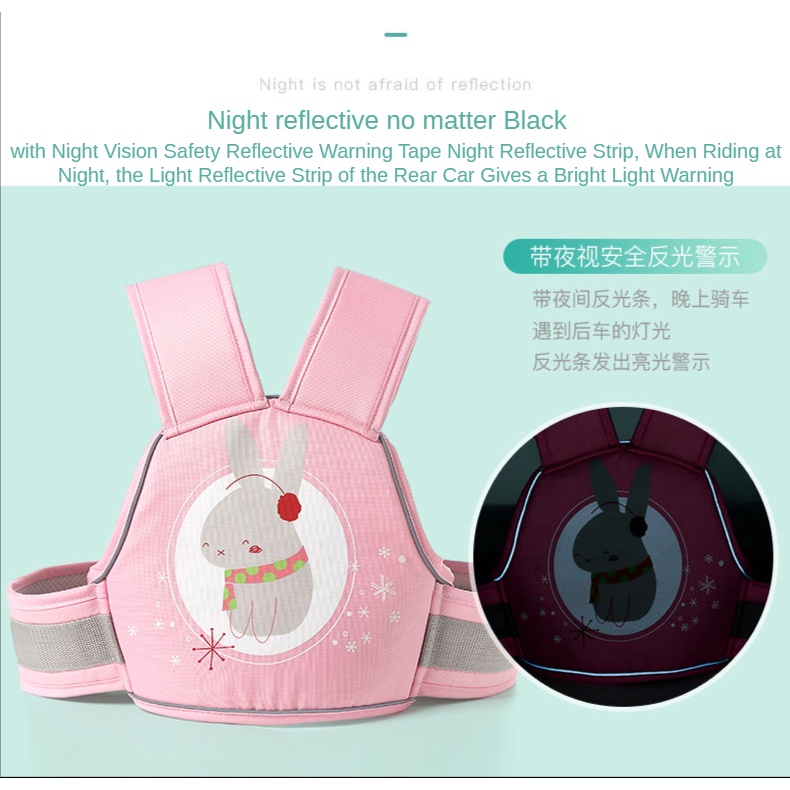 Dây đai an toàn bảo vệ bé khi đi xe máy tiện dụng