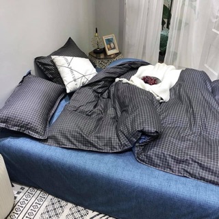 Bộ chăn ga poly caro