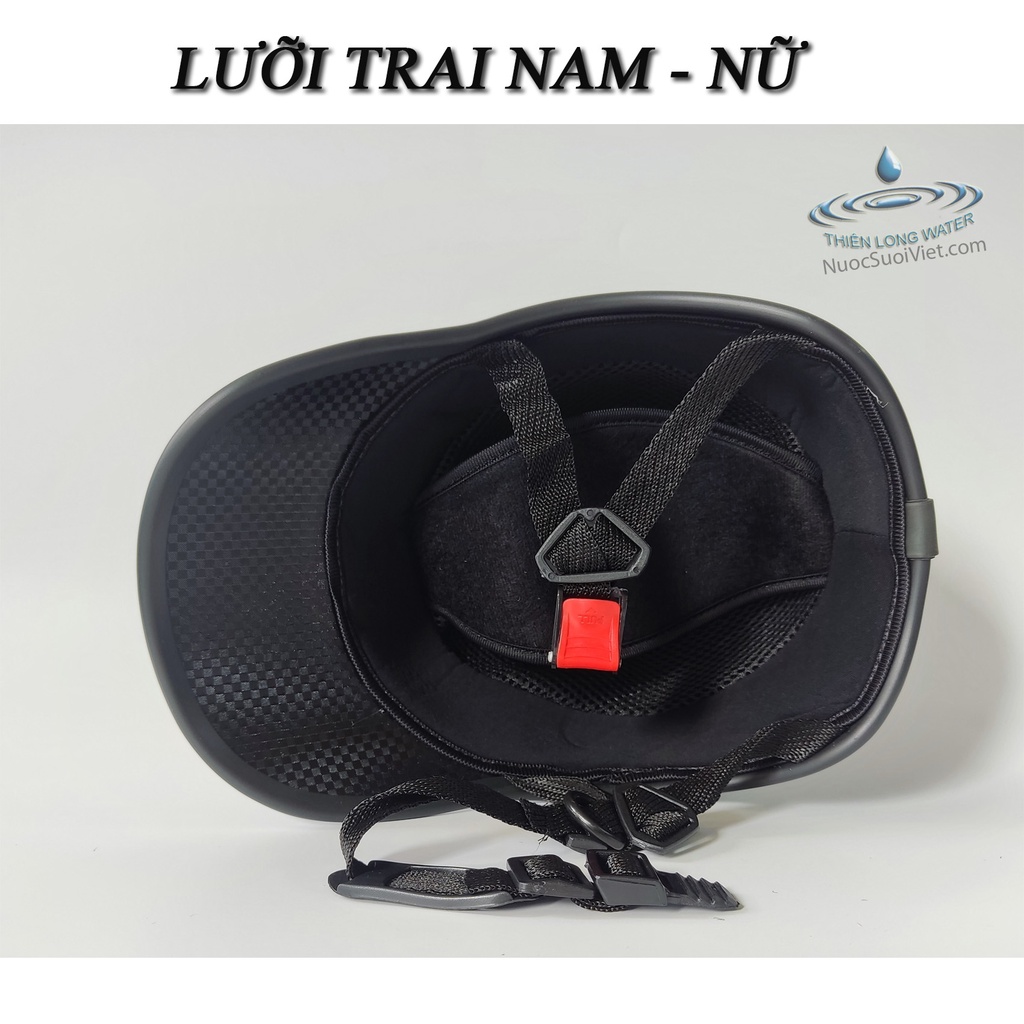Mũ Bảo Hiểm Lưỡi Trai  - Nón Bảo Hiểm Thể Thao Thời Trang Kết Núm