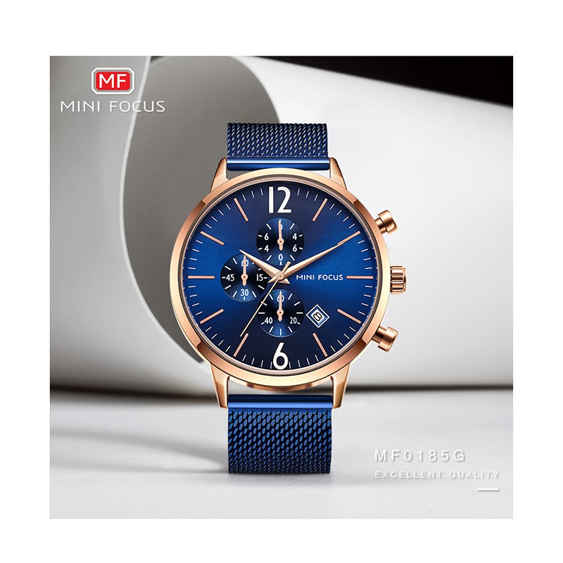 MINI FOCUS Đồng Hồ Quartz Nam Chống Thấm Nước Kiểu Dáng Sang Trọng