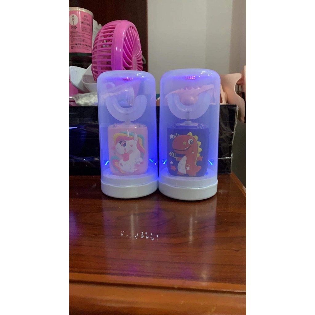 Cốc bảo vệ bàn chải đánh răng điện chữ U cho bé, cốc khử khuẩn bàn chải cho bé
