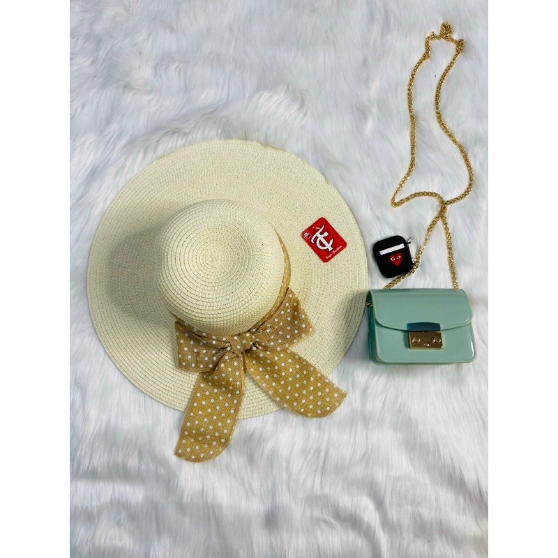 Nón bo cối nơ bi thời trang du lịch đi biển