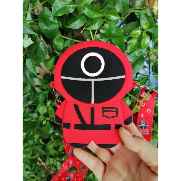 Túi đeo chéo mini silicon/ đồ chơi Popit 2in1