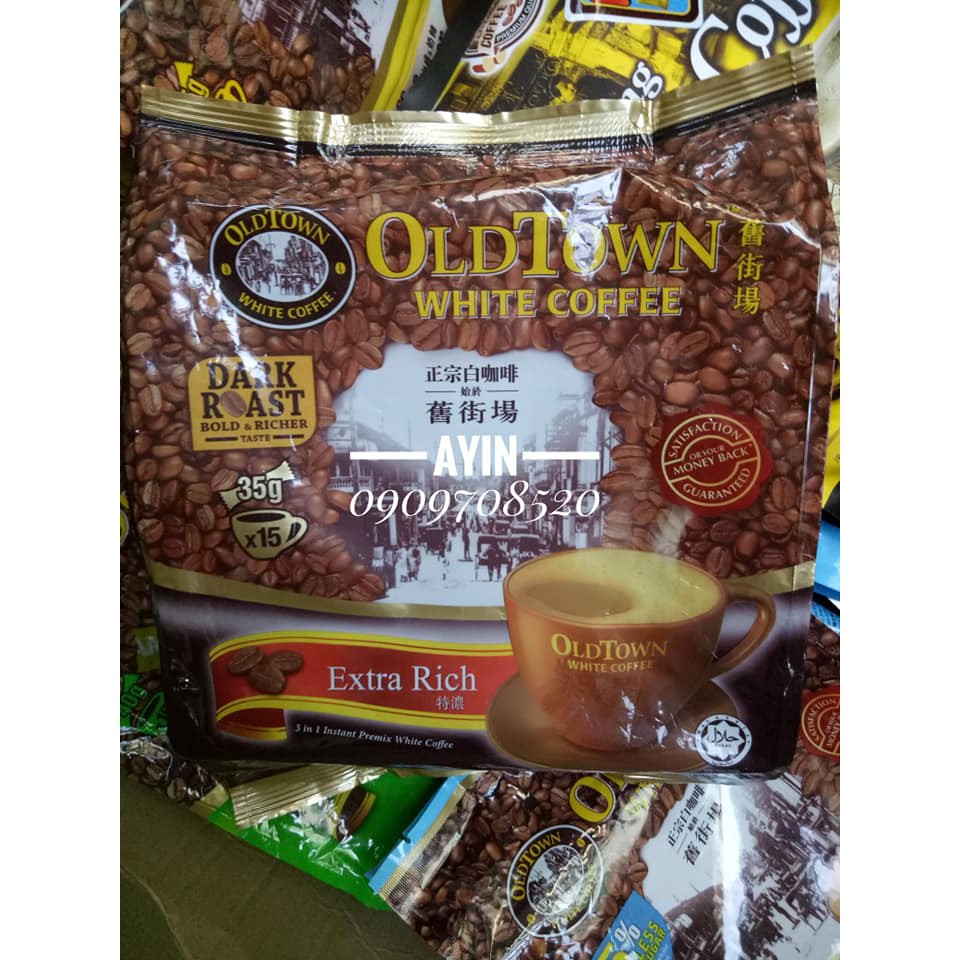 Cà phê trắng Extra Rich OldTown White Coffee Malaysia - Vị đậm đà