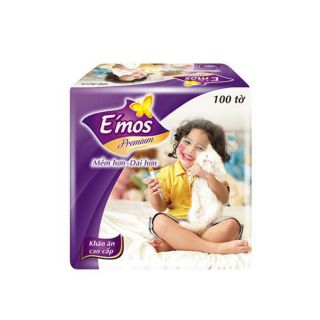 Khăn giấy cao cấp Emos Premium (100 tờ)