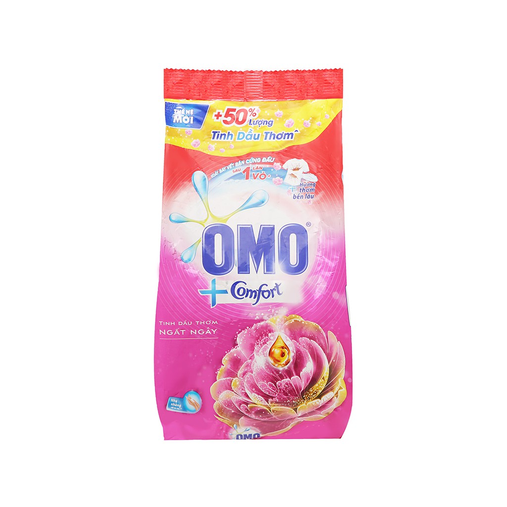 Bột giặt OMO Comfort tinh dầu thơm ngất ngây 2.7kg