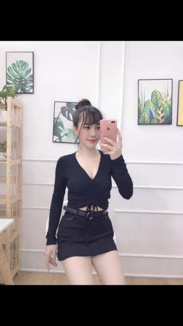 [Mã WASTUP giảm 10% tối đa 30K đơn 99K] Áo rút ngực tay dài hình chụp thật kèm video | BigBuy360 - bigbuy360.vn