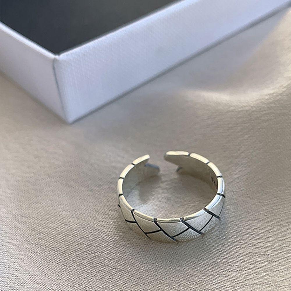 Nhẫn Hở Dạng Xoắn Bằng Hợp Kim Phong Cách Punk Hip hop Cổ Điển Có Thể Điều Chỉnh Cho Nam Và Nữ