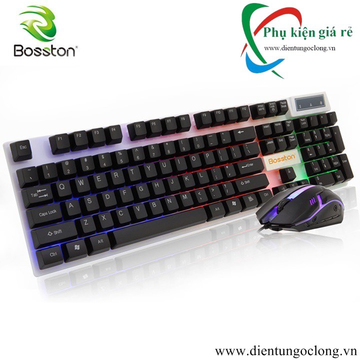 Combo Bàn Phím/ Chuột Có Dây Bosston 8310 Chuyên Game Chính Hãng