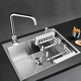 Chậu đúc 1 hố SUS304 6045