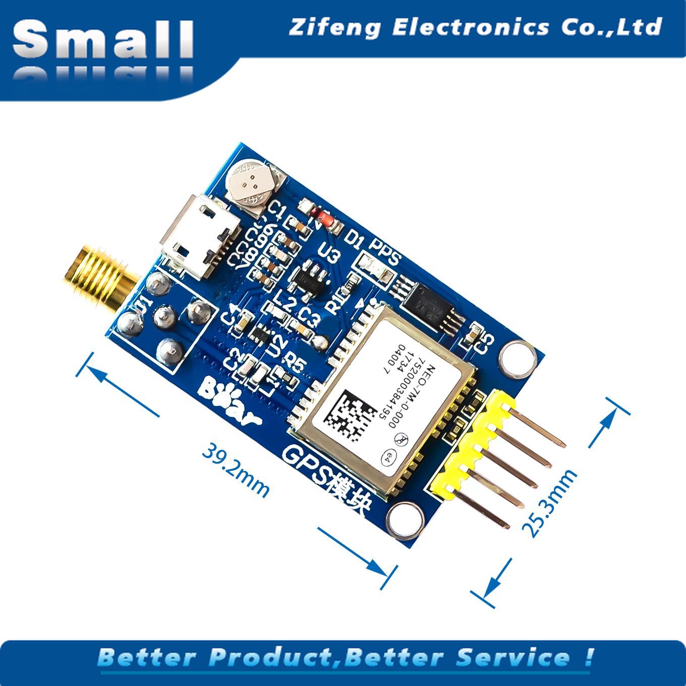 Ăng Ten Neo-7M Cho Thiết Bị Định Vị Gps Mini Ne0-7M Eeprom 51 Scm Mcu Cho Arduino