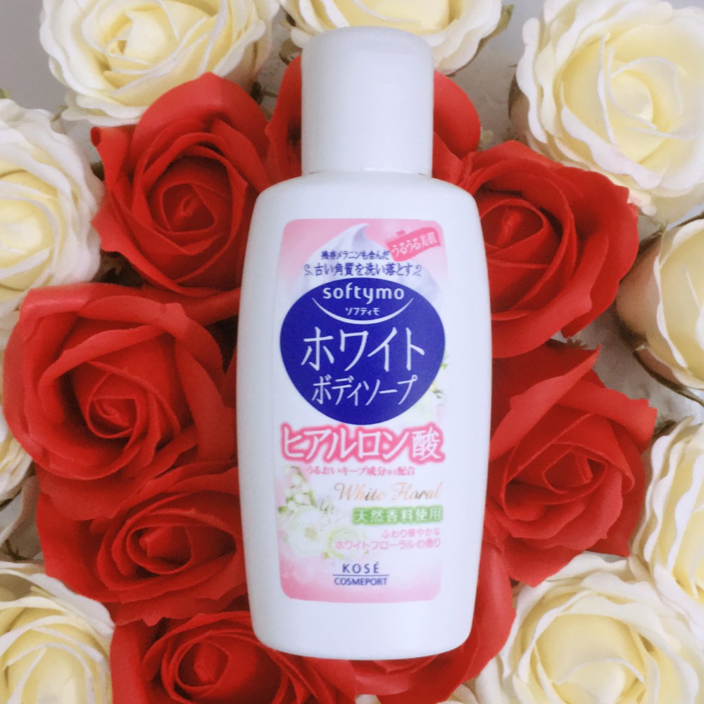 [Mã BMLTA50 giảm 50K đơn 150K] Sữa Tắm Sáng Da Dưỡng Ẩm Kosé Cosmeport Softymo White Body Soap - White Floral (60ml)