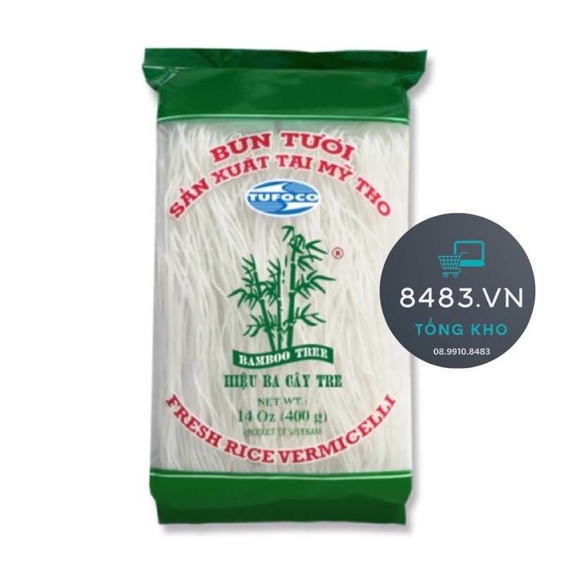 Bún tươi (sấy khô) B a C ây Tre đặc sản Mỹ Tho không có chất bảo quản, gói 400g