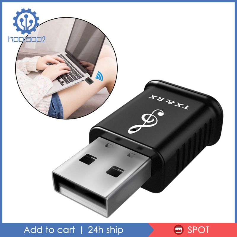 Bộ Thu Phát Âm Thanh Usb Bluetooth 5.0 2 Trong 1 Kool2-8 Cho Tv / Pc / Xe Hơi