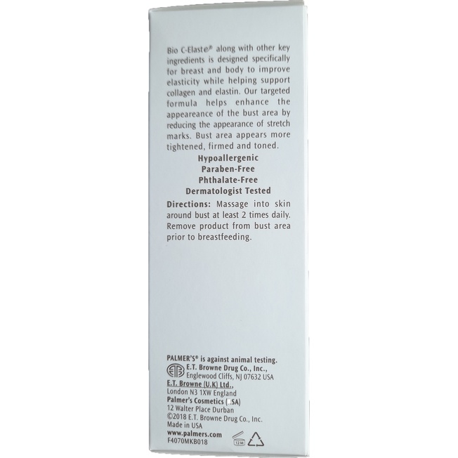 Kem săn chắc ngực Palmer's Cocoa Butter Formula Bust Cream With Vitamin E, Collagen and Elastin 125g