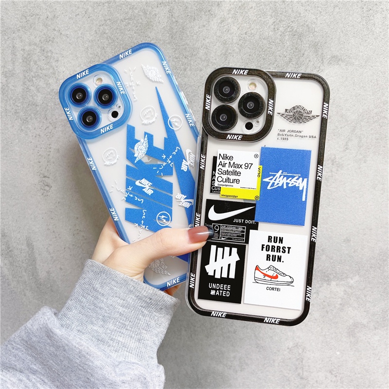 Ốp Điện Thoại Silicon TPU Mềm Trong Suốt Thời Trang Cho iPhone 12 13 SE 6 6S 7 8 Plus X XS XR 11 Pro Max