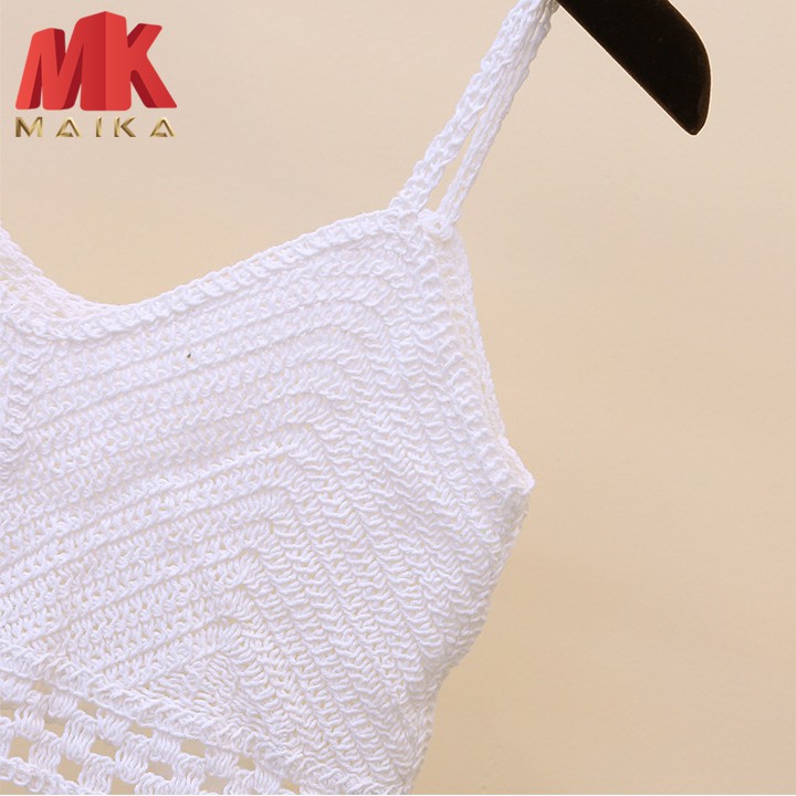 Áo Lưới Đi Biển MK MAIKA Mẫu Mới Móc Len MKF006 Trắng | BigBuy360 - bigbuy360.vn