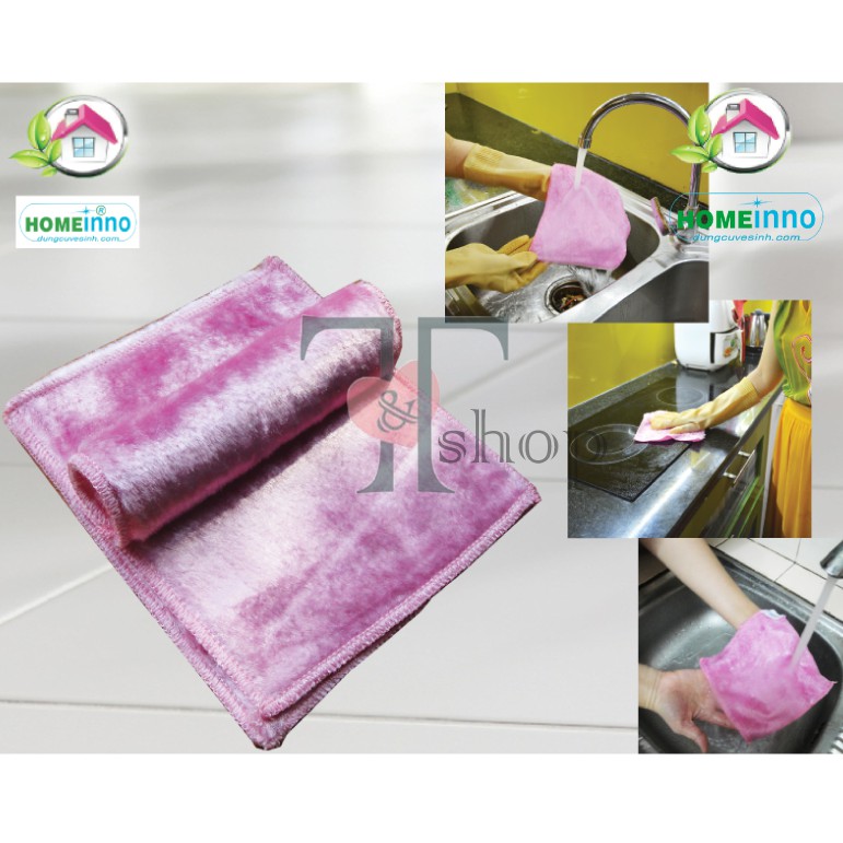 Combo 2 Khăn Lau Dầu Mỡ Nhà Bếp
