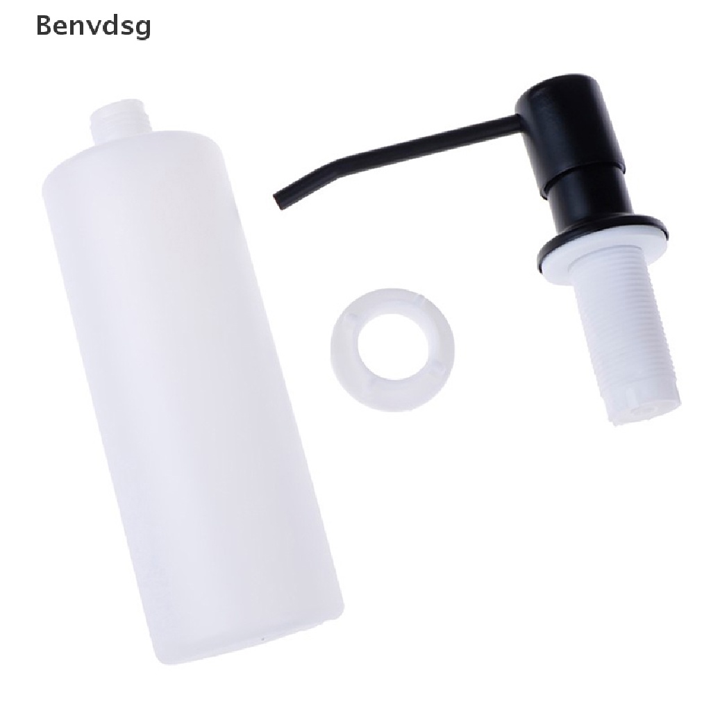 Bình Đựng Xà Phòng Dạng Lỏng 350ml Bằng Nhựa Và Inox Tiện Dụng Cho Nhà Bếp