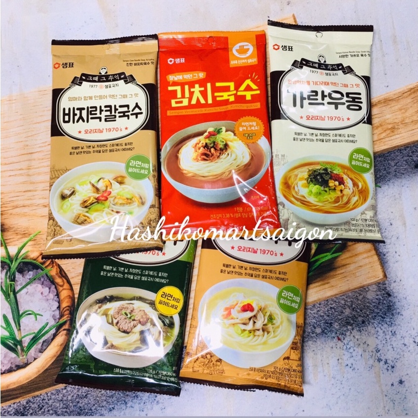 Mì sợi Hàn Quốc kèm sẵn sốt