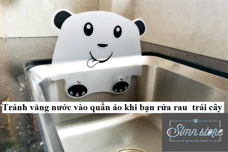 TẤM CHẮN NGĂN BẮN NƯỚC DOREMON, GẤU MẬP DÙNG CHO BỒN RỬA CHÉN SIÊU TIỆN LỢI, VỆ SINH. SD4-NBNuoc
