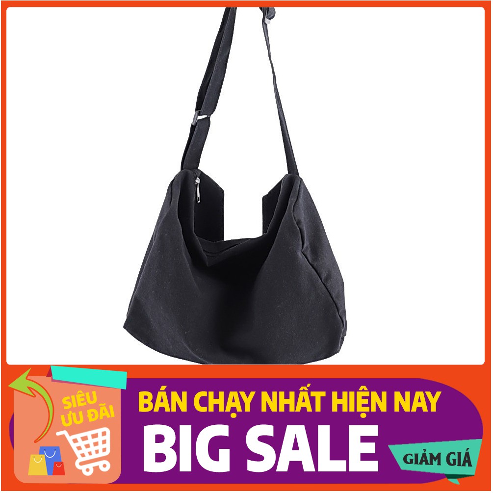 FREESHIP 50K_Túi trống vải Canvas dày dặn đeo vai, đeo chéo đều được, đi học, đi chơi, du lịch. tập gym