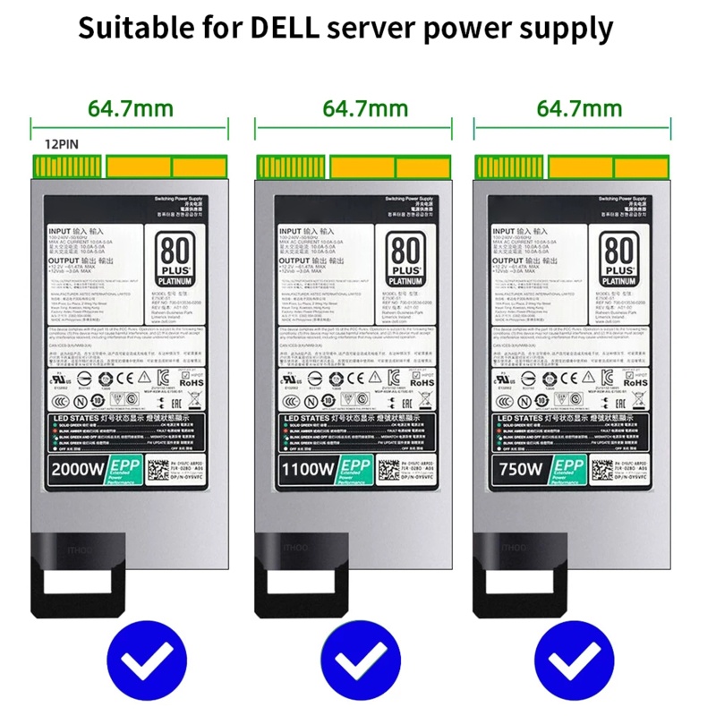 Bo Mạch Nguồn 36 + 24pin Sang 12x 6Pin CPU Server 2200W ATX2436-N01