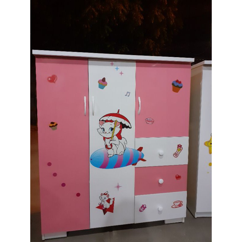 [Chỉ ship HN] Decal tranh dán tường trang trí decor phòng ngủ cho bé như Hàn Quốc, tấm giấy sticker dán tủ hình gấu