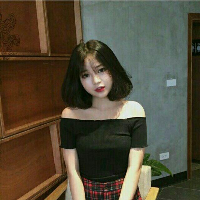 Áo Trễ Vai Thun Gân Tay Ngắn | BigBuy360 - bigbuy360.vn